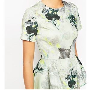 ASOS Floral Peplum‎ Dress